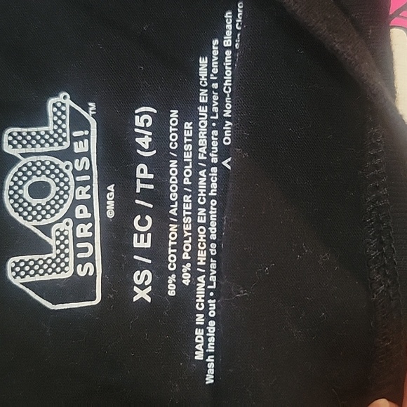 Lol Doll jacket and shirt size 4/5 purple and black in color. - Picture 3 of 8